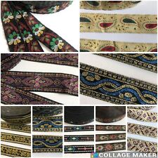 Jacquard Sari Bordüre Borte Spitze Nichtelastisch