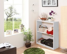 ANGEBOT Regal Standregal Bücherregal Kiefer B-Ware Weiß 92 cm 3 Böden