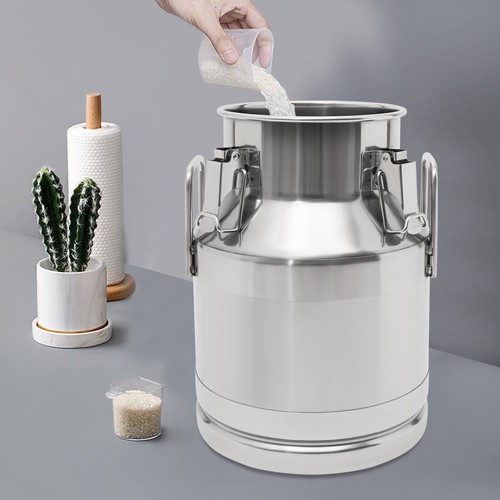 Rund edelstahl milchkanne 10l - rund,