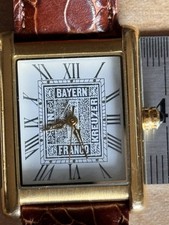 Damenuhr Bayern Kreuzer, Schwarzer Einser Lederarmband