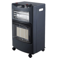 Gas Bullet ® 4200 Watt Gasheizung Hybrid inkl. Gasdruckregler Set - Gasheizofen