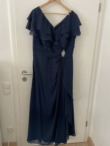 Edles abendkleid blau - abendkleid,