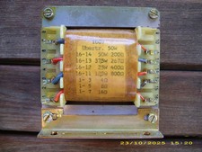 Audio Übertrager 100V Philips , 12,5- 25- 37,5- 50W / 4-8-16 Ohm, Tube , Neu !