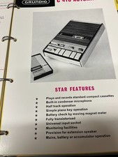 Grundig c410 automatic tape - automatic,