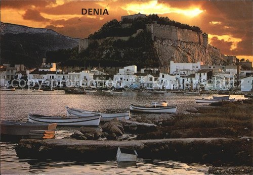 Denia atardecer desde - denia, el