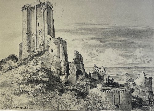 Lithographie original schloss - original,