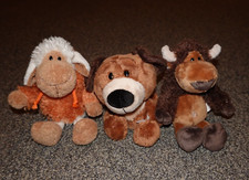 NICI Schaf Jolly Sheebo orange Kapuze Hund braun Minifilou Bison 15 Kuscheltier