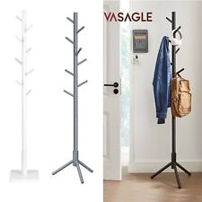 Garderobenständer Kleiderständer Massivholz freistehend Baumform 8 Haken VASAGLE