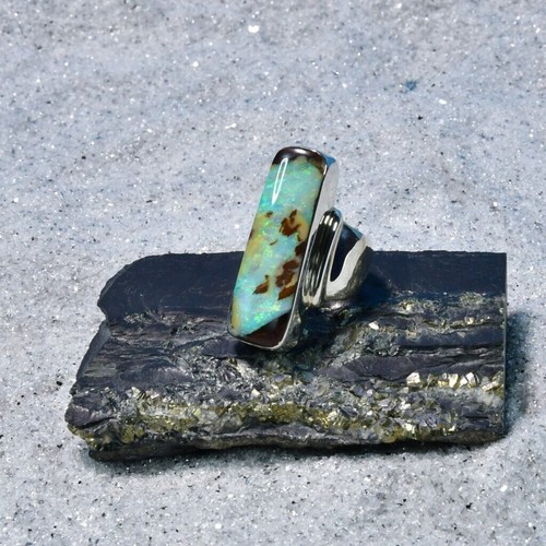 Boulder opal ring 925er - opal, ring,