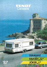FENDT 1987 - WOHNWAGEN PROSPEKT  - CAMPING - CARAVANING