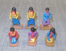 Plasty  6x Indianerin   60er -