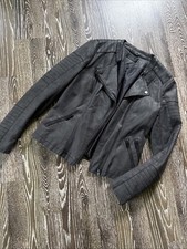 Lederjacke Imitat Only 36 grau