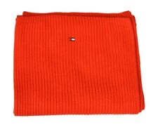 TOMMY HILFIGER weicher gerippter Schal aus Baumwolle und Kaschmir mit gesticktem