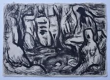 Gemälde Tinte Tusche Personen