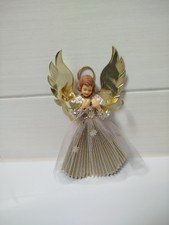 alter Rauschgoldengel, im goldenen Kleid,