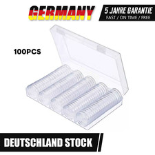 100x Münzkapseln Gedenkmünze Kapseln Caps 27mm für 2 Euro Münze Coin Münzdosen