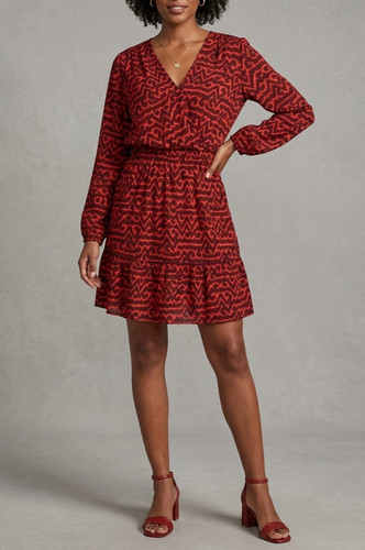 Bedrucktes kurzes kleid - kurzes,
