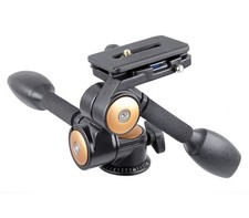 ayex Videokopf 3-Wege-Neiger mit 2 Führungshebeln und Schnellwechselplatte