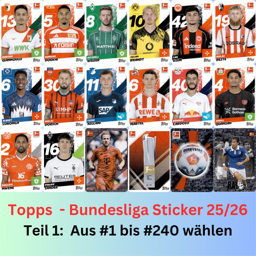 Topps bundesliga sticker 26 - bundesliga,
