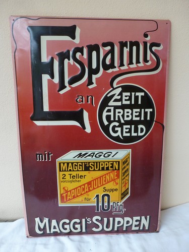 Altes blechschild maggi - blechschild,