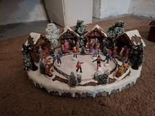 Weihnachtsstadt Eislaufbahn Beweglich