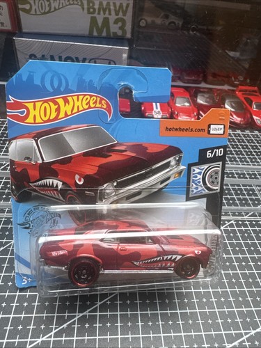 Hot wheels 68 chevy nova - wheels, 1-64