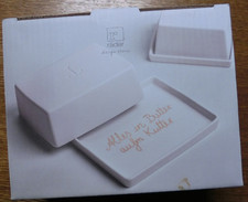 Porzellan Butterdose*Räder*Neu in OVP Etikett*Alles in Butter aufm Kutter*250Gr