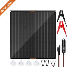 12V 30W 50W Solarpanel Ladegerät für kfz Autobatterie tragbar Solarmodul Auflade