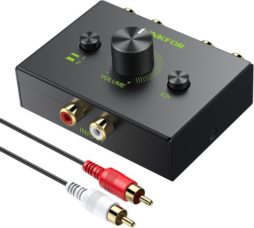 Cinch stereo audio switch - stereo,
