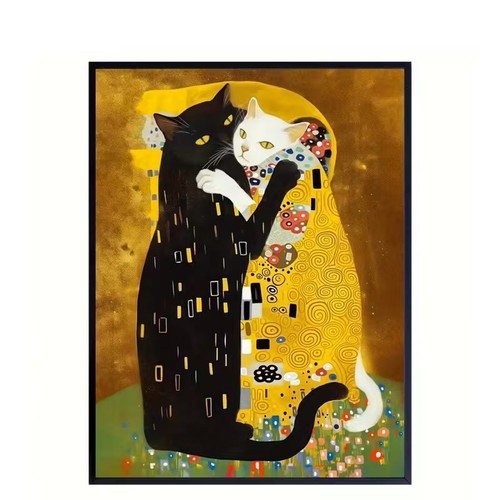 Leinwanddruck kitty klimt - kitty,