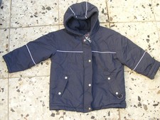 Sanetta Jungen Winter Jacke Parka Gr 98 Bagger dunkelblau TOP