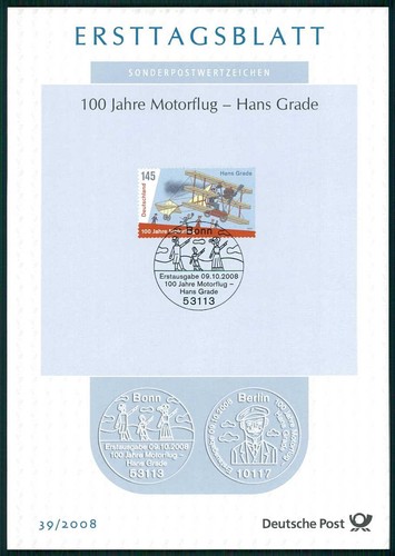 Brd etb ersttagsblatt 2008 - brd,