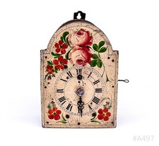 Antike Schilduhr Wanduhr mit