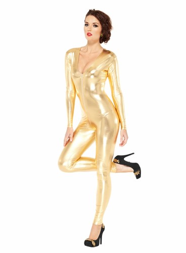 Catsuit gold körperbetontes - gold,