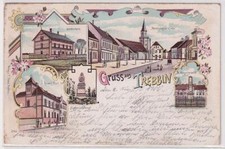 15664 Ak Lithographie Gruß