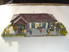 KIBRI  HO 9492 Bahnhof  Wildenranna 60er J. 9 Figuren begrünt, gealtert mit OVP 