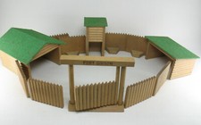Elastolin 7875 - FORT GIBSON - Holz Cowboy Western Haus Town für Figuren