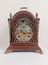 Stockuhr Bracket Clock John Smith London mit Mondphase Uhrwerk läuft an
