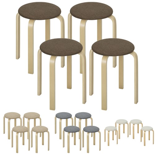 Homcom 4er set esszimmerhocker - 4er,