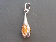 Bernstein Anhänger 925 Silber