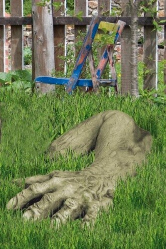 Gartenfigur hand troll - gartenfigur,