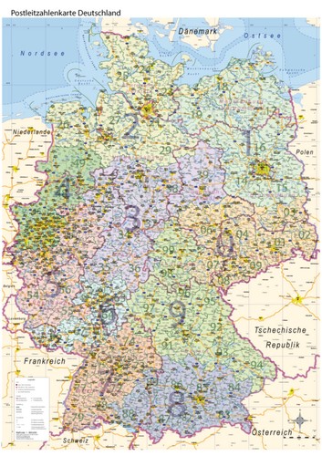 Postleitzahlenkarte plz - postleitzahlenkarte,