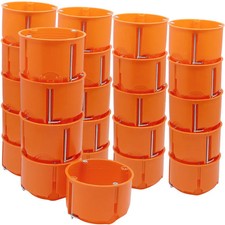 25x KAISER 9063 Hohlwand Elektroinstallation Gerätedose, Tiefe 49mm, orange