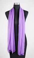 Chiffon Schal 26 Unifarben Stola Tuch elegant schlicht festlich Hals Kopftuch