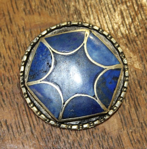 Silber brosche lapis lazuli - silber-brosche,