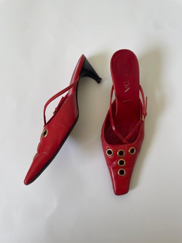 Prada vintage red leather - prada,
