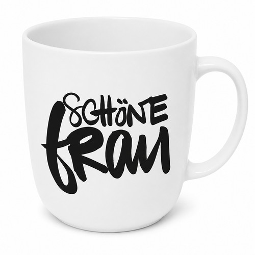 Schöne frau porzellan becher - schöne,