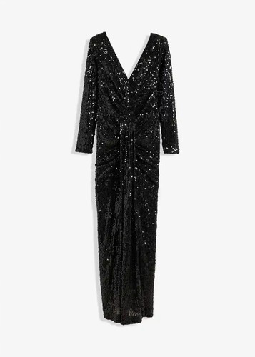 Paillettenkleid 48 schwarz - gr.,