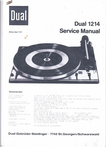 Dual 1214 plattenspieler - dual,
