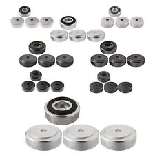 Dynavox HiFi Gerätefüße für Geräte und Lautsprecher, Ø 20 / 30 mm, aus Aluminium